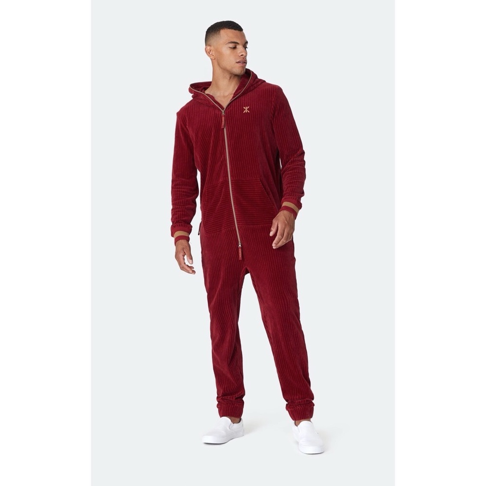COPY - Onepiece Corduroy Onesie in Dark Red